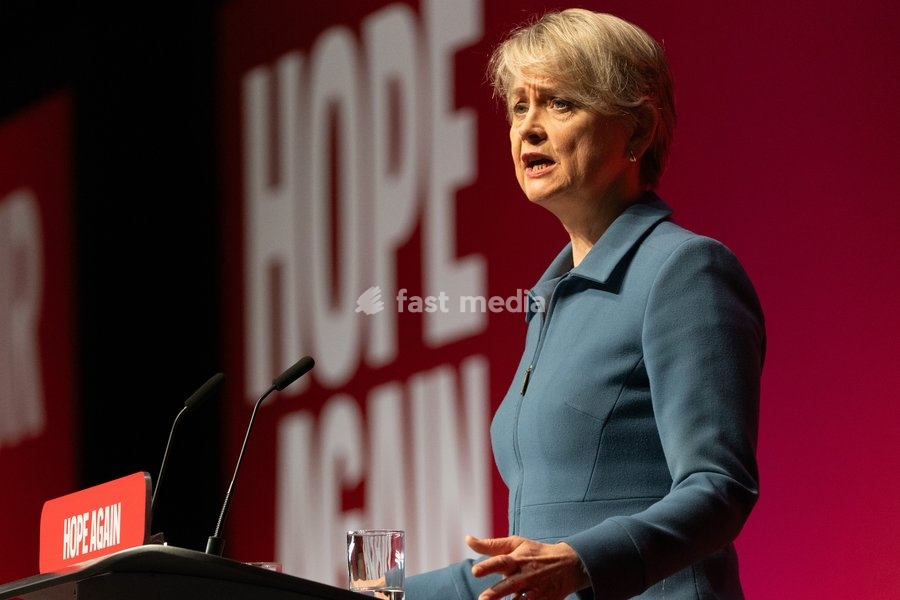 Yvette Cooper, UK health secretary, speaks at the UK Labour Party annual conference in Liverpool, UK, on 30 September 2026