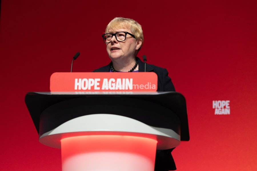 Angela Eagle, Secretary of State for Environment, Food and Rural Affairs of the United Kingdom speaks on the final day of the Labour Party conference Liverpool on 30 September 2026