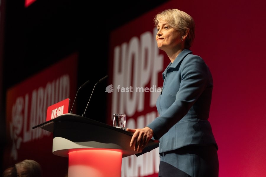 Yvette Cooper, UK health secretary, speaks at the UK Labour Party annual conference in Liverpool, UK, on 30 September 2026
