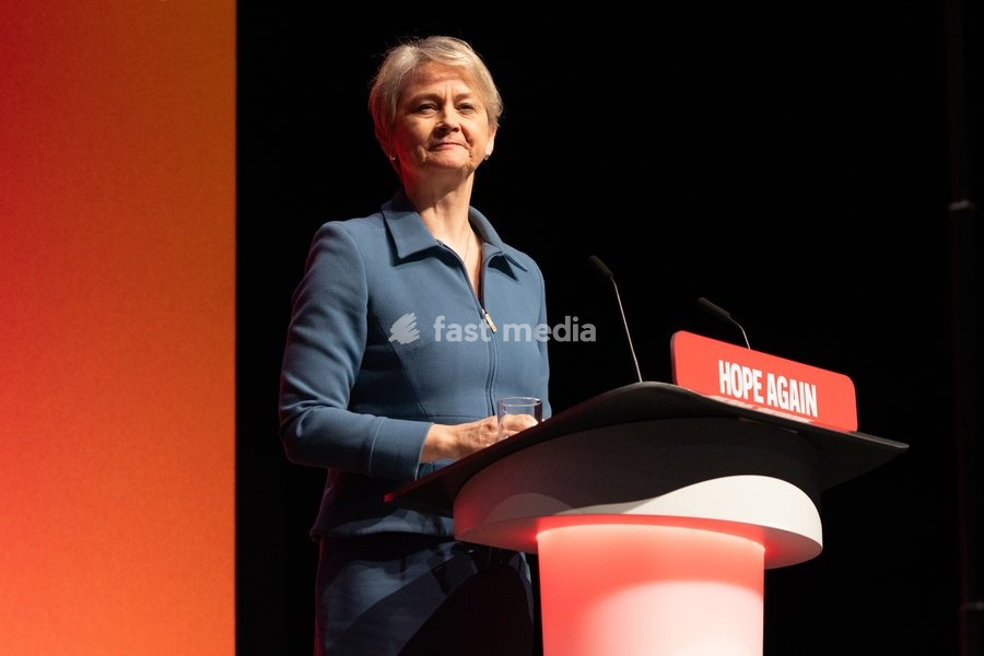 Yvette Cooper, UK health secretary, speaks at the UK Labour Party annual conference in Liverpool, UK, on 30 September 2026