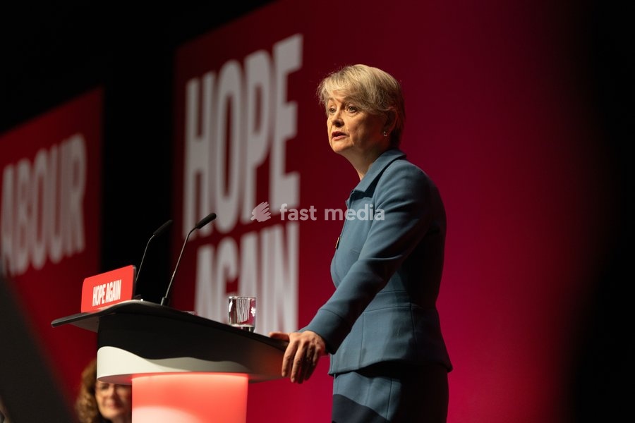 Yvette Cooper, UK health secretary, speaks at the UK Labour Party annual conference in Liverpool, UK, on 30 September 2026