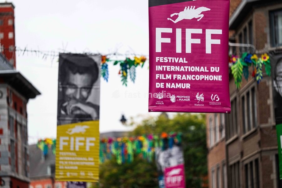 'FIFF's poster pictured in the streets before the opening night of the 41st edition of FIFF Festival International du Film Francophone de Namur (Namur International French-speaking Film Festival) (30/09-04/10), Wednesday 30 September 2026 in Namur