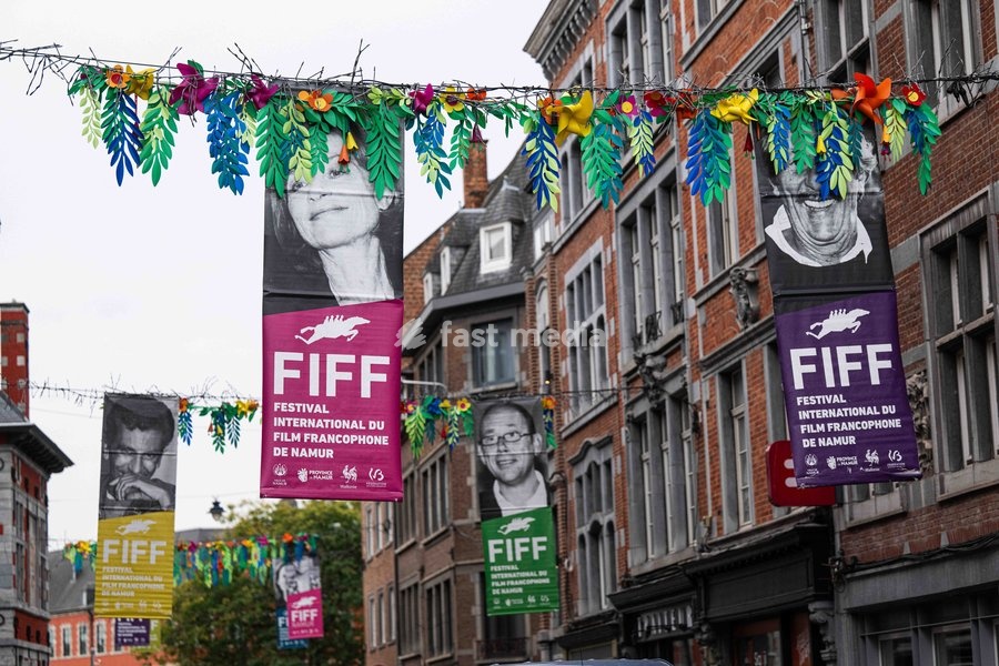 'FIFF's poster pictured in the streets before the opening night of the 41st edition of FIFF Festival International du Film Francophone de Namur (Namur International French-speaking Film Festival) (30/09-04/10), Wednesday 30 September 2026 in Namur