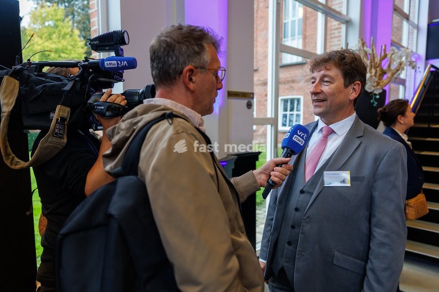 West-Flanders governor Koen Surdiacourt talks to the press ahead of the oath taking ceremony as acting governor of West Flanders, on Wednesday 30 September 2026, in Brugge