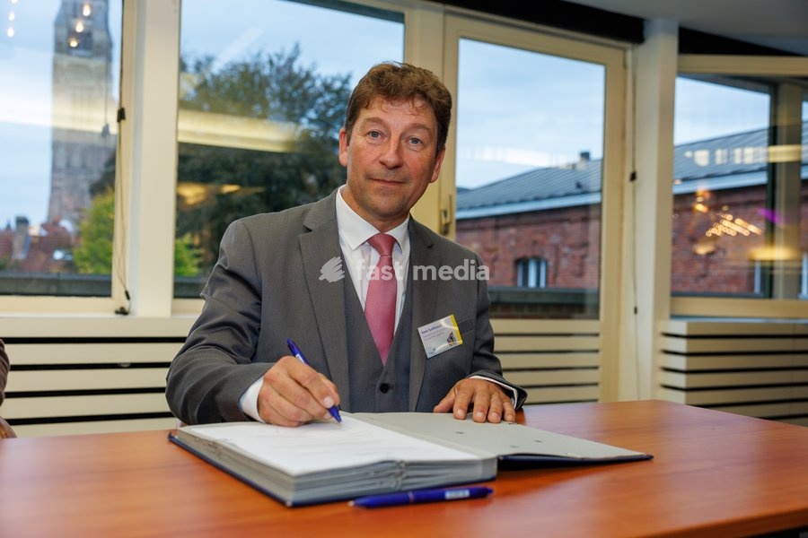 West-Flanders governor Koen Surdiacourt pictured during the oath taking ceremony as acting governor of West Flanders, on Wednesday 30 September 2026, in Brugge