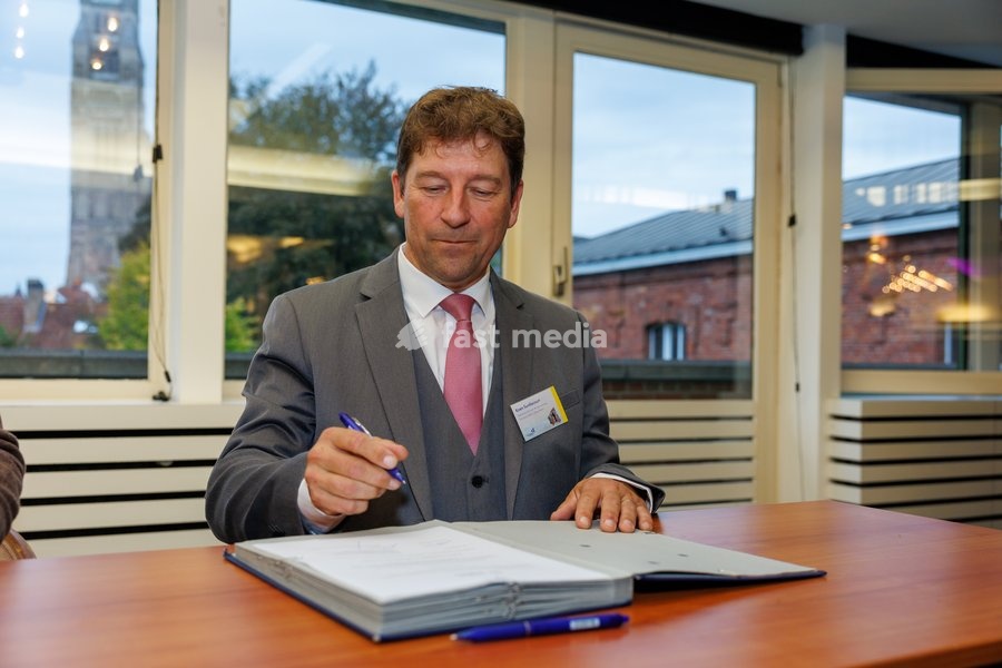 West-Flanders governor Koen Surdiacourt pictured during the oath taking ceremony as acting governor of West Flanders, on Wednesday 30 September 2026, in Brugge