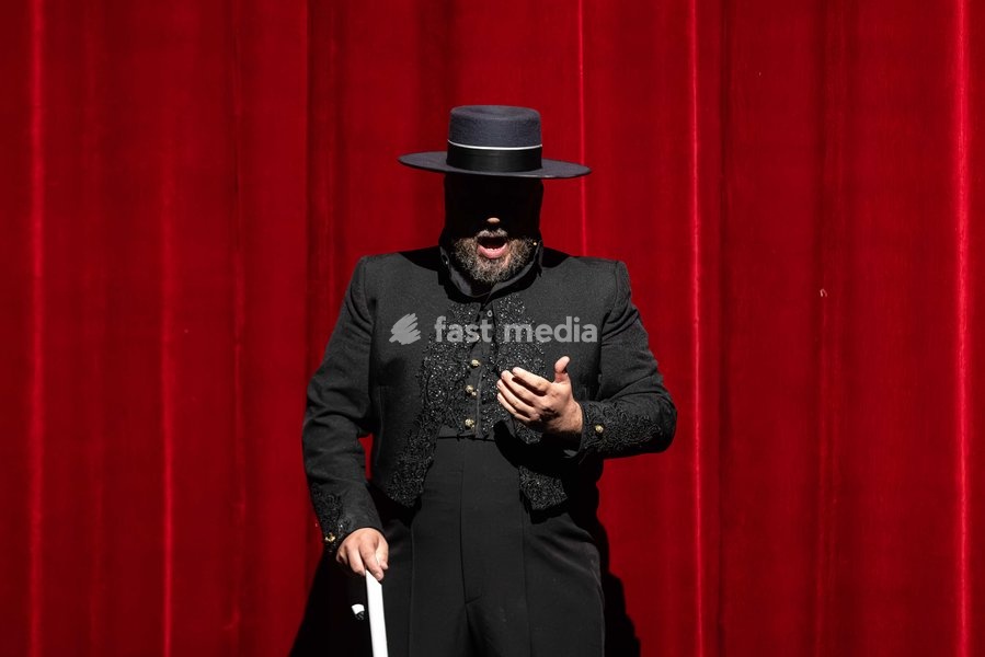 The cast of Flamenc Oh!! perform at the Peacock Theatre, London, UK, on 30 September 2026. The new dance comedy by Spanish theatre company Yllana, co-produced with Sadler's Wells, combines world-class flamenco with physical theatre and visual humour in an irreverent tribute to the traditional art…