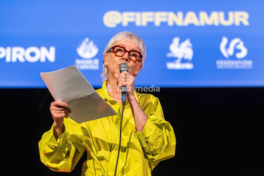FIFF's General Delegate Nicole Gillet delivers a speech during the opening night of the 41st edition of FIFF Festival International du Film Francophone de Namur (Namur International French-speaking Film Festival) (30/09-04/10), Wednesday 30 September 2026 in Namur