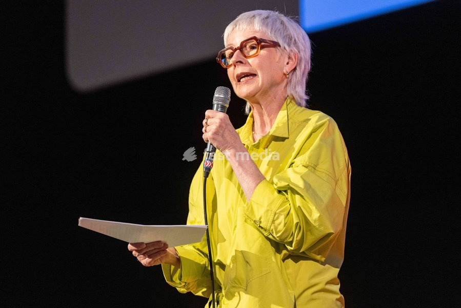 FIFF's General Delegate Nicole Gillet delivers a speech during the opening night of the 41st edition of FIFF Festival International du Film Francophone de Namur (Namur International French-speaking Film Festival) (30/09-04/10), Wednesday 30 September 2026 in Namur