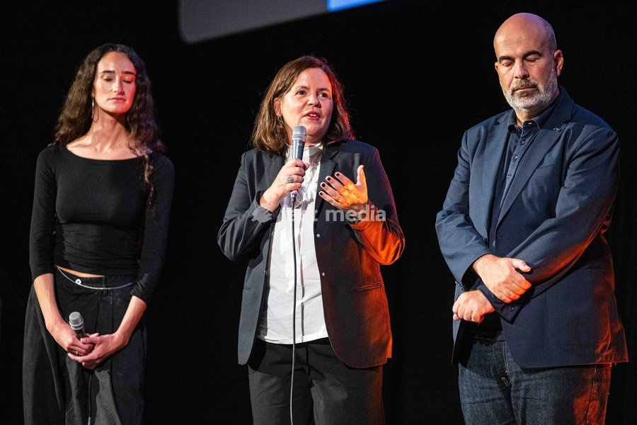 Actress Alice de Broqueville, Producer Caroline Bonmarchand and Director Marc Fitoussi pictured during the opening night of the 41st edition of FIFF Festival International du Film Francophone de Namur (Namur International French-speaking Film Festival) (30/09-04/10), Wednesday 30 September 2026 in…