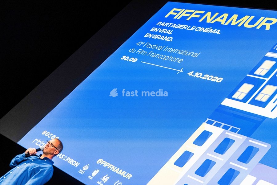 Cedric Wautier, host of the opening night, pictured during the opening night of the 41st edition of FIFF Festival International du Film Francophone de Namur (Namur International French-speaking Film Festival) (30/09-04/10), Wednesday 30 September 2026 in Namur