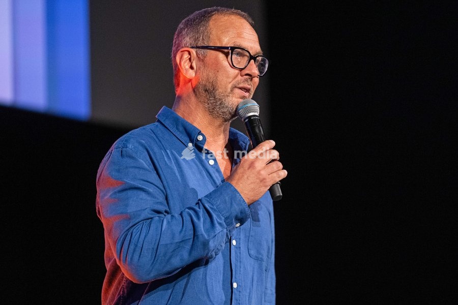 Cedric Wautier, host of the opening night, pictured during the opening night of the 41st edition of FIFF Festival International du Film Francophone de Namur (Namur International French-speaking Film Festival) (30/09-04/10), Wednesday 30 September 2026 in Namur