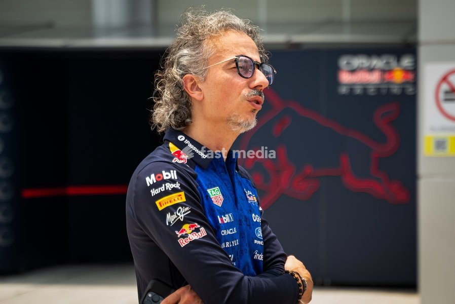 Laurent Mekies (FRA) - Oracle Red Bull Racing Team Principal during the Formula 1 Gulf Air Bahrain Grand Prix in Malaysia 2026 at Sepang International Circuit in Sepang, Malaysia. Round 16 of 23 of the 2026 FIA Formula One World Championship, held October 2-4, 2026. The race was relocated from…