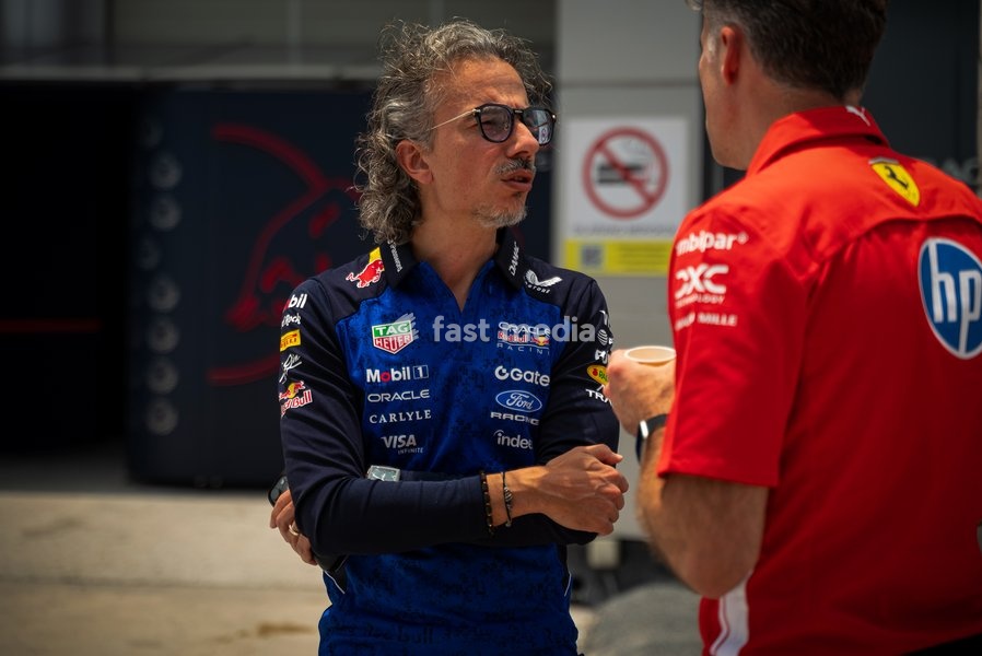 Laurent Mekies (FRA) - Oracle Red Bull Racing Team Principal during the Formula 1 Gulf Air Bahrain Grand Prix in Malaysia 2026 at Sepang International Circuit in Sepang, Malaysia. Round 16 of 23 of the 2026 FIA Formula One World Championship, held October 2-4, 2026. The race was relocated from…
