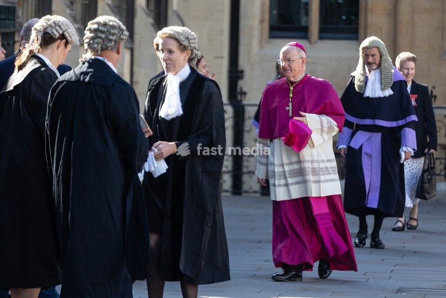 Archbishop of Westminster Richard Moth enters Westminster Abbey for a service marking the start of the new legal year in London, UK, on 1 October 2026