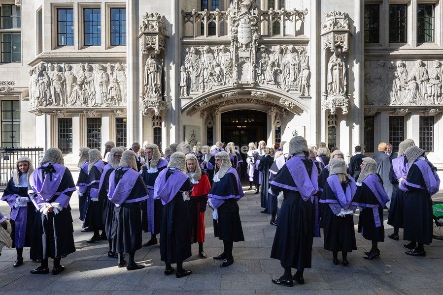 Judges and members of the legal profession walk from the Supreme Court across Parliament Square to Westminster Abbey in London, UK, on 1 October 2026, for a service marking the start of the new legal year in a tradition dating back to 1897