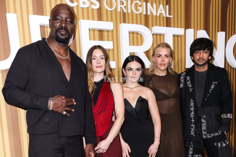 MANHATTAN, NEW YORK CITY, NEW YORK, USA - SEPTEMBER 30: Mike Colter, Rachel Keller, Ella Stiller, Busy Philipps and Nik Dodani arrive at the New York Special Series Premiere Screening of CBS' 'Cupertino' Season 1 in partnership with Tribeca held at The Paley Center for Media on September 30, 2026…