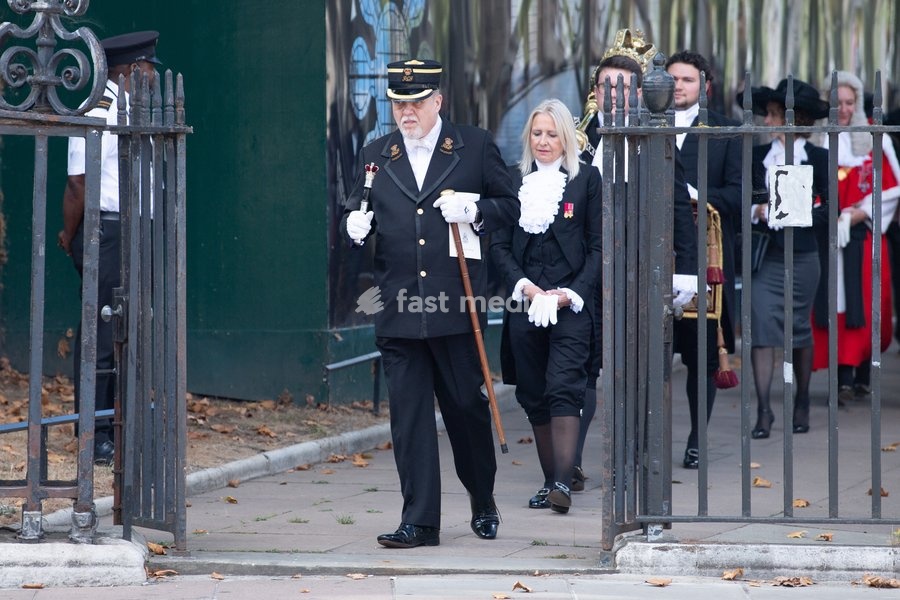 A Royal Courts of Justice Tipstaff is seen walking to Parliament after attending The Judges Service To Mark the Start of The 2026 Legal Year - Whitehall, London, England, UK on Thursday 1 October, 2026