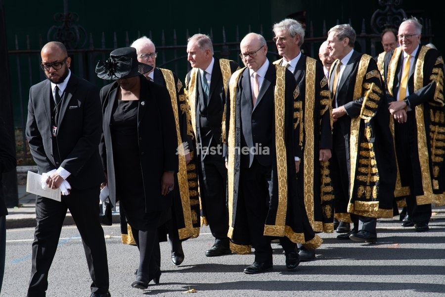Supreme Court Judges is seen walking to Parliament after attending The Judges Service To Mark the Start of The 2026 Legal Year - Whitehall, London, England, UK on Thursday 1 October, 2026