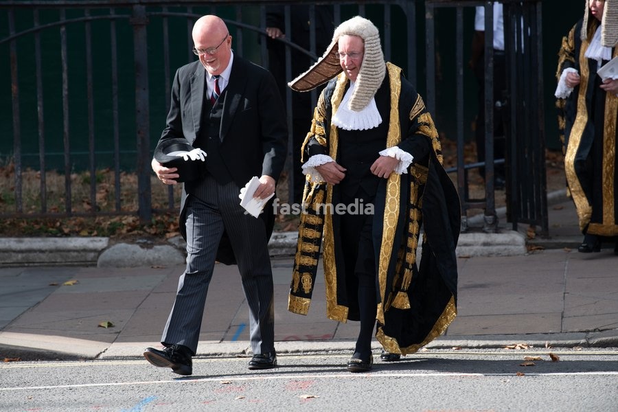 Supreme Court Judges is seen walking to Parliament after attending The Judges Service To Mark the Start of The 2026 Legal Year - Whitehall, London, England, UK on Thursday 1 October, 2026