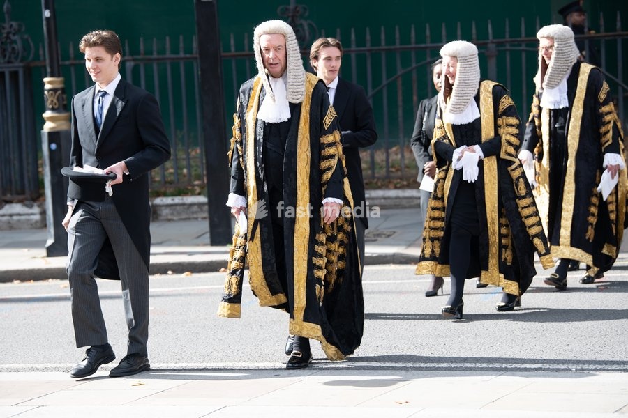 Supreme Court Judges is seen walking to Parliament after attending The Judges Service To Mark the Start of The 2026 Legal Year - Whitehall, London, England, UK on Thursday 1 October, 2026