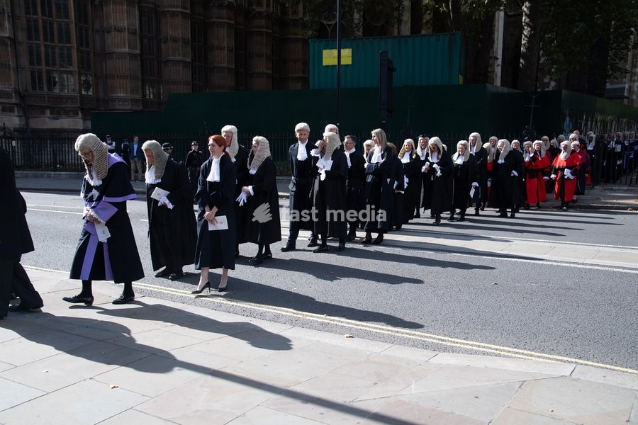 Circuit Judges are seen walking to Parliament after attending The Judges Service To Mark the Start of The 2026 Legal Year - Whitehall, London, England, UK on Thursday 1 October, 2026