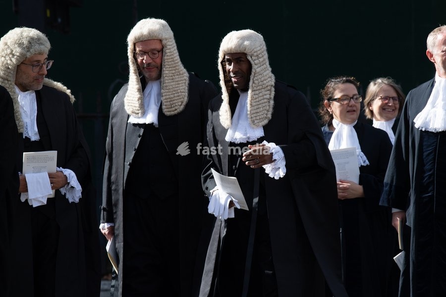 Circuit Judges are seen walking to Parliament after attending The Judges Service To Mark the Start of The 2026 Legal Year - Whitehall, London, England, UK on Thursday 1 October, 2026