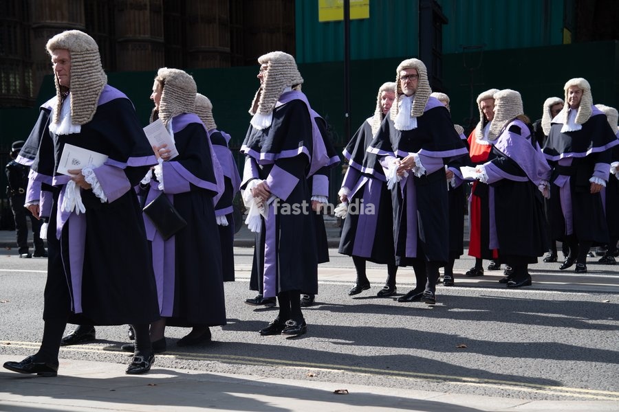 Circuit Judges are seen walking to Parliament after attending The Judges Service To Mark the Start of The 2026 Legal Year - Whitehall, London, England, UK on Thursday 1 October, 2026