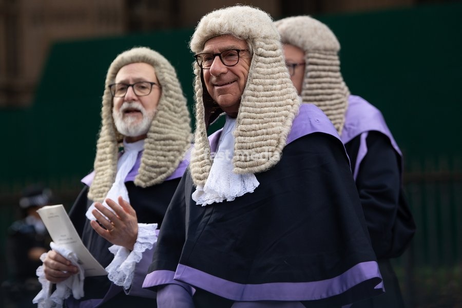 Circuit Judges are seen walking to Parliament after attending The Judges Service To Mark the Start of The 2026 Legal Year - Whitehall, London, England, UK on Thursday 1 October, 2026