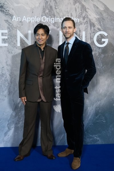 Genden Phuntsok and Tom Hiddleston at the London Gala Screening of Tenzing, Curzon Mayfair, London, UK, 01 October 2026