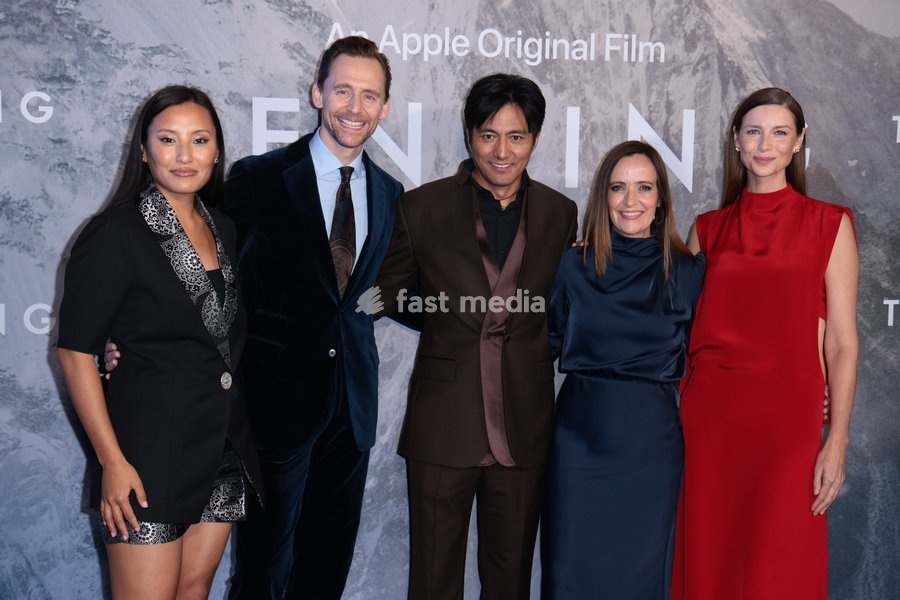 Thinley Lhamo, Tom Hiddleston, Genden Phuntsok, Jennifer Peedom and Caitriona Balfe at the London Gala Screening of Tenzing, Curzon Mayfair, London, UK, 01 October 2026
