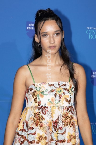 Tess Silla at Pathé Gare du Sud for the Nice Cinéroman Festival, attending the presentation of the film Un jeu dangereux, directed by Karine Silla, in Nice, on September 28, 2026