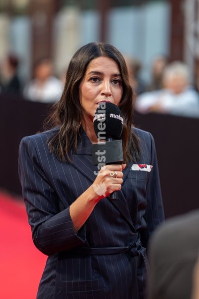 Interview with actress Leïla Bekhti, about the film " changer l'eau des fleurs" based on the novel by Valérie Perrin, at the Pathé Cinema, Gare du Sud, September 28, 2026, Nice, France