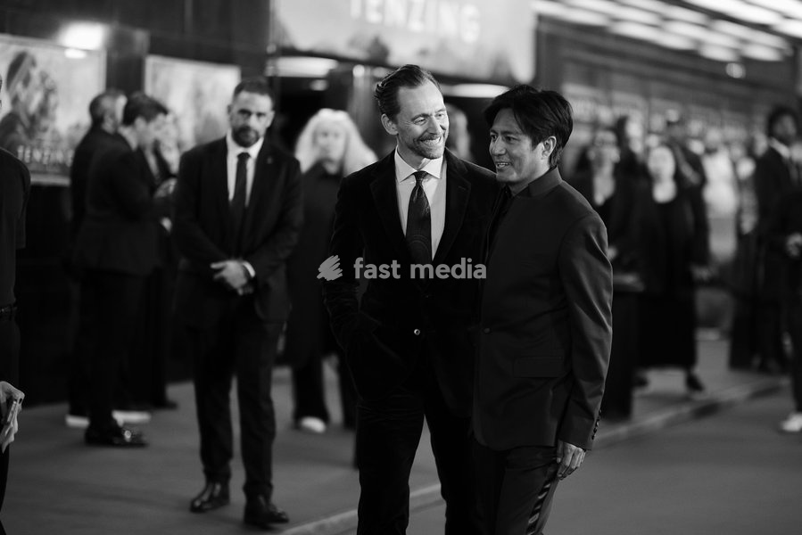 Tom Hiddleston and Genden Phuntsok at 'Tenzing' film premiere, London, UK, on 1st October 2026