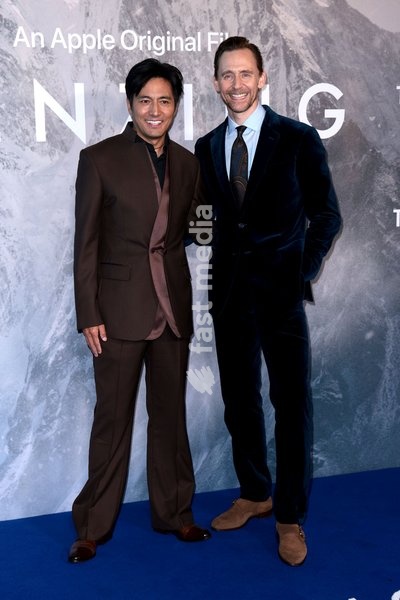 Tom Hiddleston and Genden Phuntsok at 'Tenzing' film premiere, London, UK, on 1st October 2026