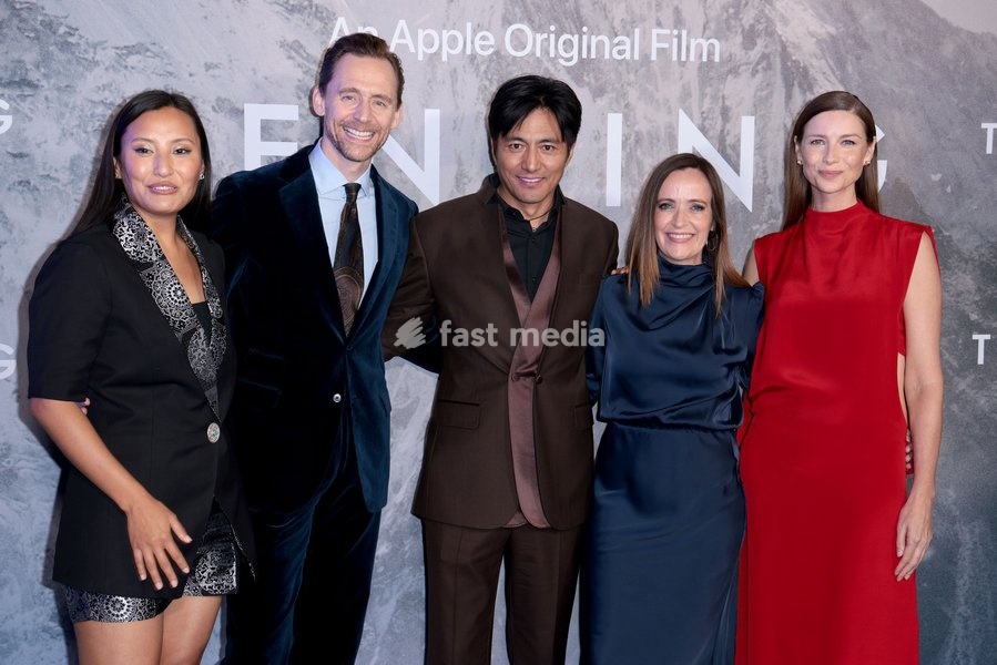 Tom Hiddleston, Genden Phuntsok, Jennifer Peedom and Caitriona Balfe at 'Tenzing' film premiere, London, UK, on 1st October 2026