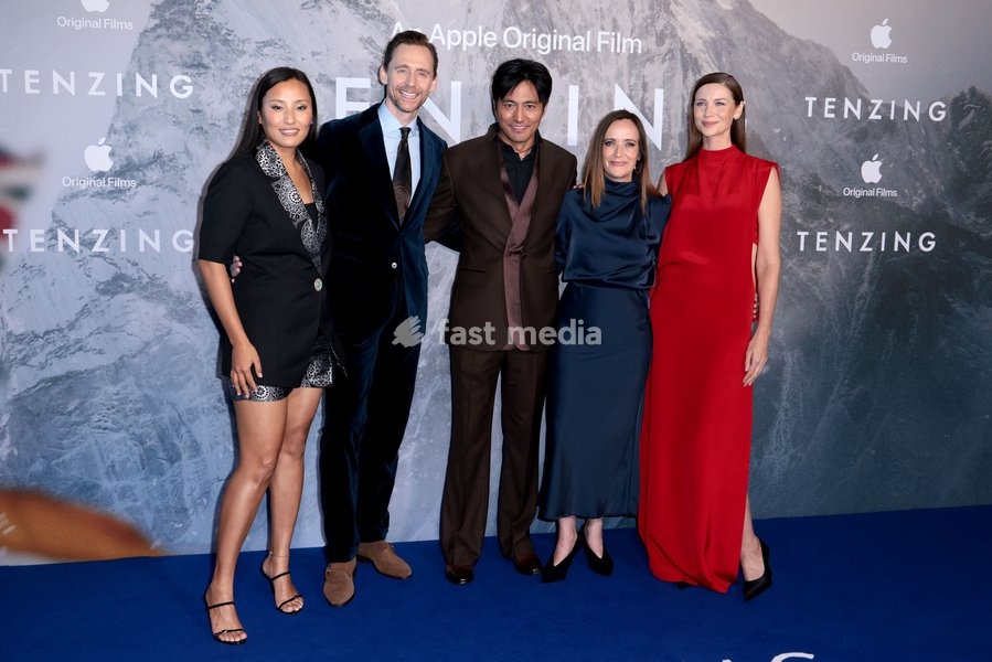 Tom Hiddleston, Genden Phuntsok, Jennifer Peedom and Caitriona Balfe at 'Tenzing' film premiere, London, UK, on 1st October 2026