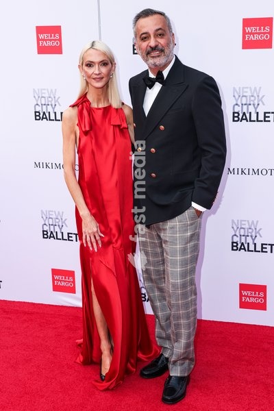 MANHATTAN, NEW YORK CITY, NEW YORK, USA - OCTOBER 01: Zanna Roberts Rassi wearing Simone Rocha SS25 RTW and Mazdack Rassi arrive at the New York City Ballet 2026 Fall Fashion Gala held at the David H. Koch Theater at the Lincoln Center for the Performing Arts on October 1, 2026 in Manhattan, New…