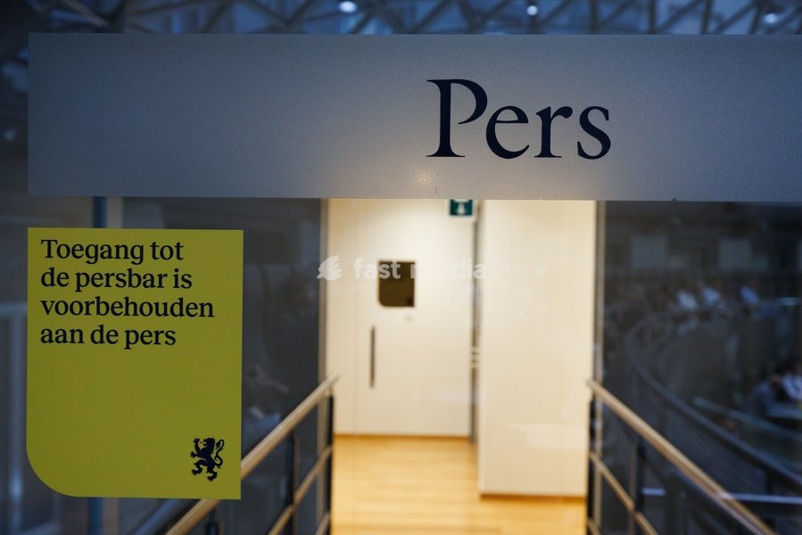 The Press room at the Flemish parliament pictured to illustrate the press at work in Belgium, Friday 2 October 2026