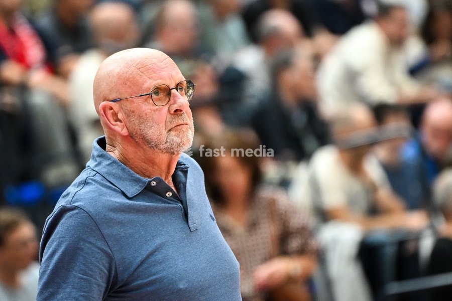 Mechelen's head coach Paul Vervaeck pictured ahead of a basketball match between Limburg United and Kangoeroes Mechelen, Friday 2 October 2026, in Hasselt, on the first game in Belgium of the 'BNXT League' Belgian/ Dutch first division basket championship 2026-2027