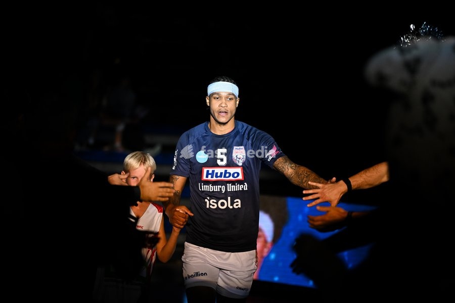 Limburg's Deion Hammond pictured before a basketball match between Limburg United and Kangoeroes Mechelen, Friday 2 October 2026, in Hasselt, on the first game in Belgium of the 'BNXT League' Belgian/ Dutch first division basket championship 2026-2027