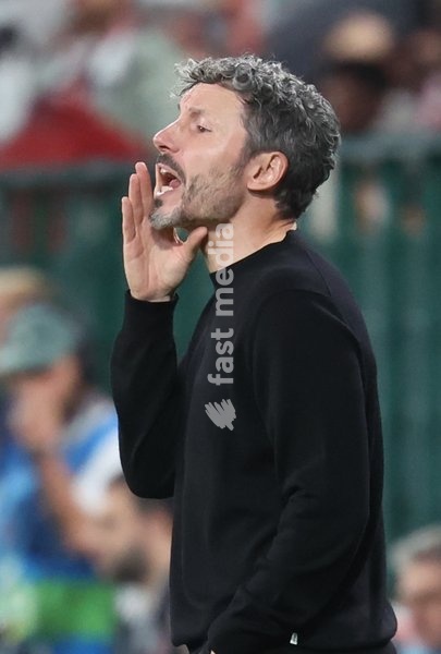 Belgium's head coach Mark van Bommel pictured during pictured during a soccer game between Belgian national team Red Devils and Turkey, on Friday 2 October 2026 in Liege, the third game of the UEFA Nations League group stage