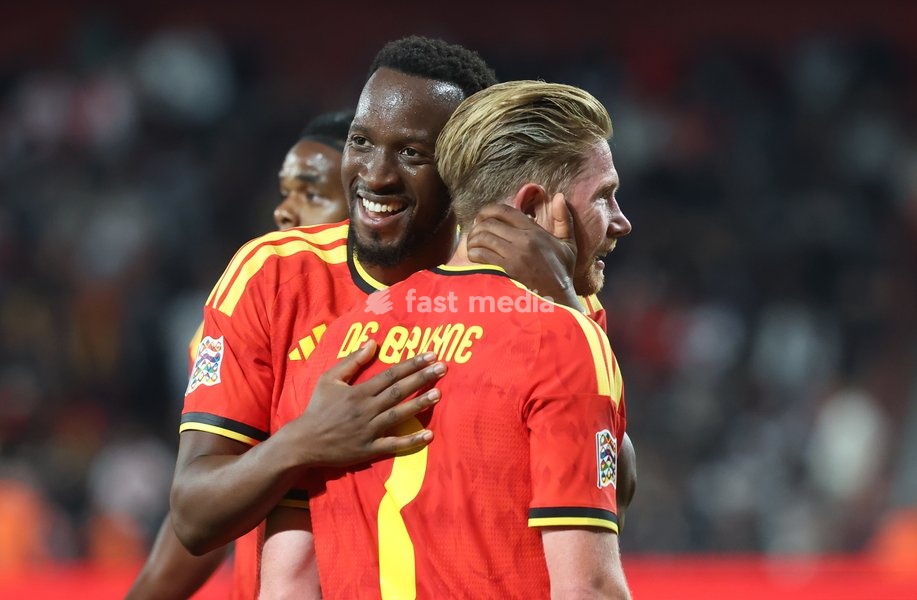 Belgium's Kevin De Bruyne celebrates after scoring during pictured during a soccer game between Belgian national team Red Devils and Turkey, on Friday 2 October 2026 in Liege, the third game of the UEFA Nations League group stage