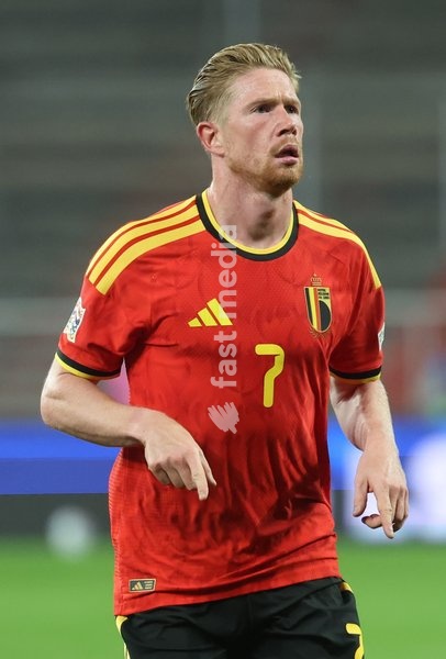 Belgium's Kevin De Bruyne celebrates after scoring during pictured during a soccer game between Belgian national team Red Devils and Turkey, on Friday 2 October 2026 in Liege, the third game of the UEFA Nations League group stage
