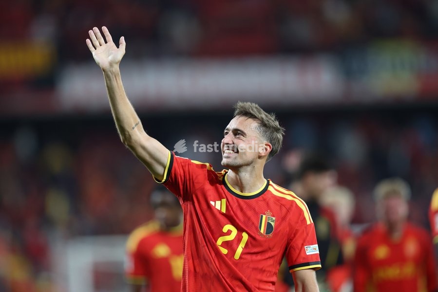 Belgium's Timothy Castagne pictured during a soccer game between Belgian national team Red Devils and Turkey, on Friday 2 October 2026 in Liege, the third game of the UEFA Nations League group stage