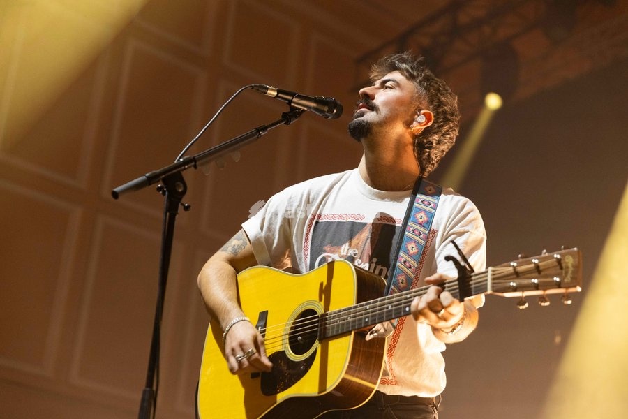 Robbie Cunningham of Amble, performs live, at O2 City Hall, Newcastle, UK, on 2 October 2026