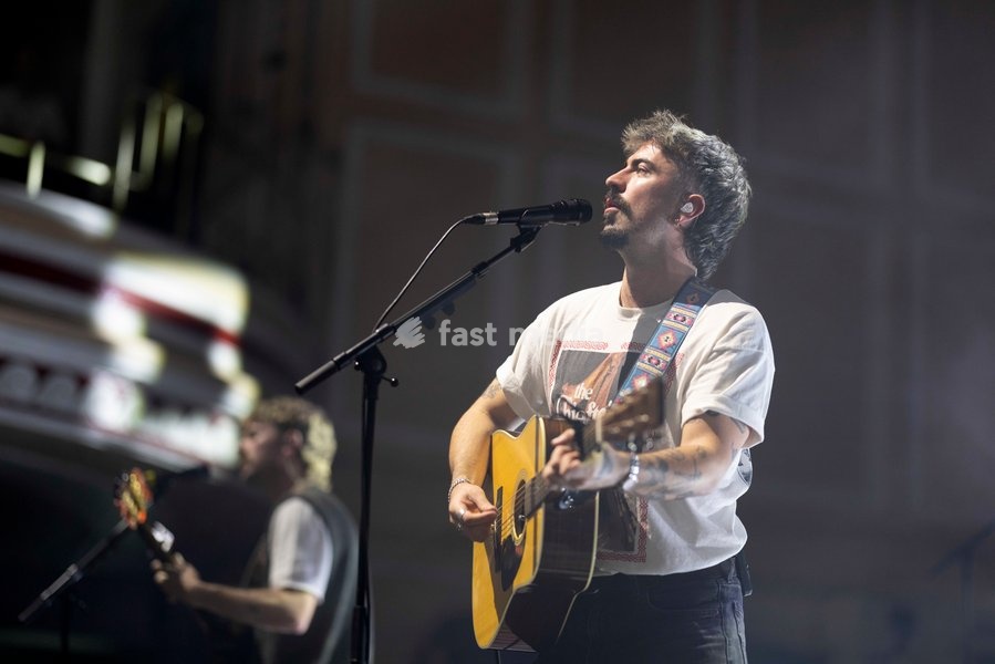Robbie Cunningham of Amble, performs live, at O2 City Hall, Newcastle, UK, on 2 October 2026
