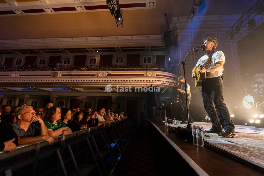 Robbie Cunningham of Amble, performs live, at O2 City Hall, Newcastle, UK, on 2 October 2026