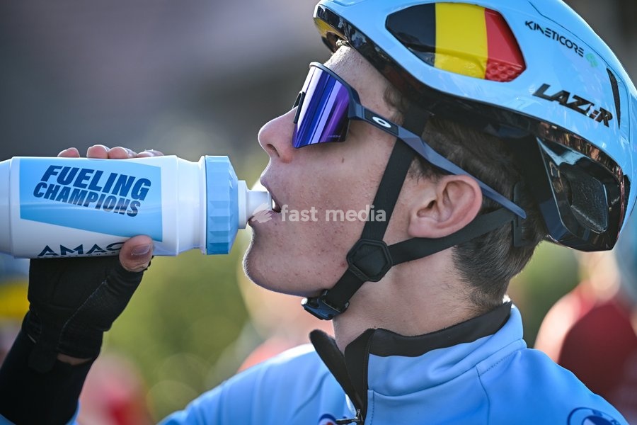 Belgium's Vic De Smet is pictured during the Men juniors Road Race race (110,5 km) at the cycling UEC Road European Championships, in Ljubljana, Slovenia Saturday 3 October 2026. The UEC Road European Championships are taking place from 02 to 07 October in Ljubljana, Slovenia