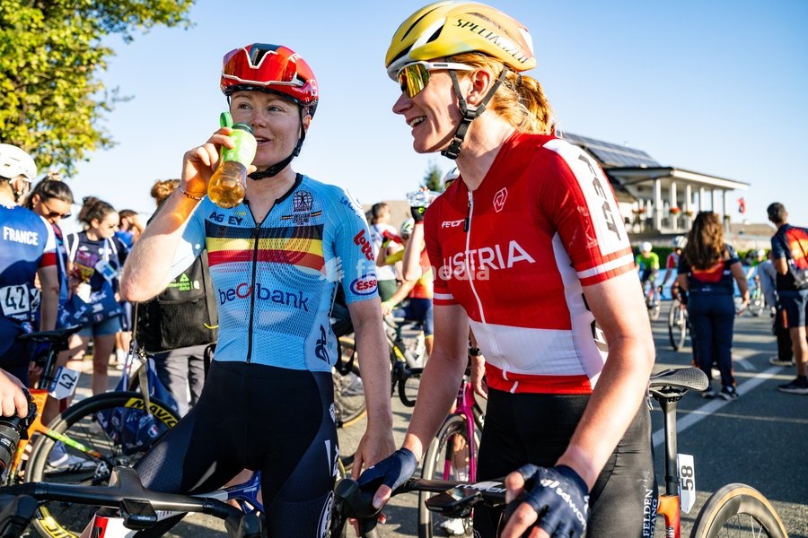 Belgium's Margot Vanpachtenbeke is pictured after the elite women Road Race race (130 km) at the cycling UEC Road European Championships, in Ljubljana, Slovenia Saturday 3 October 2026. The UEC Road European Championships are taking place from 02 to 07 October in Ljubljana, Slovenia
